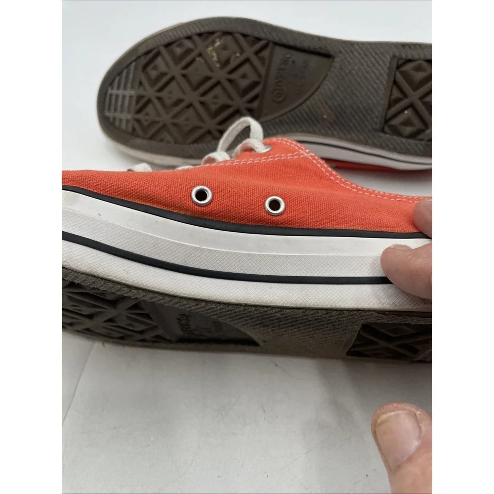 Converse All Star Low Top Neon Orange Shoes Sneakers Mens Size 12 151183F - Picture 7 of 9